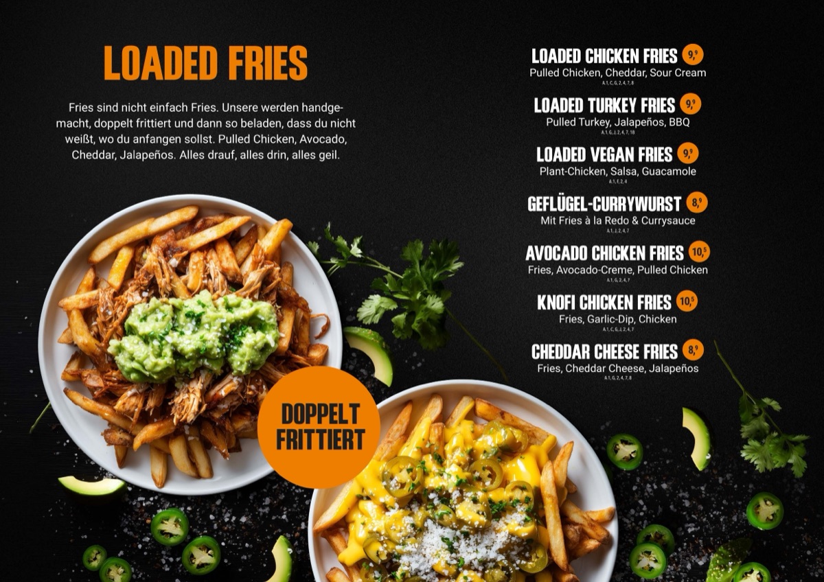 Speisekarte — Loaded Fries