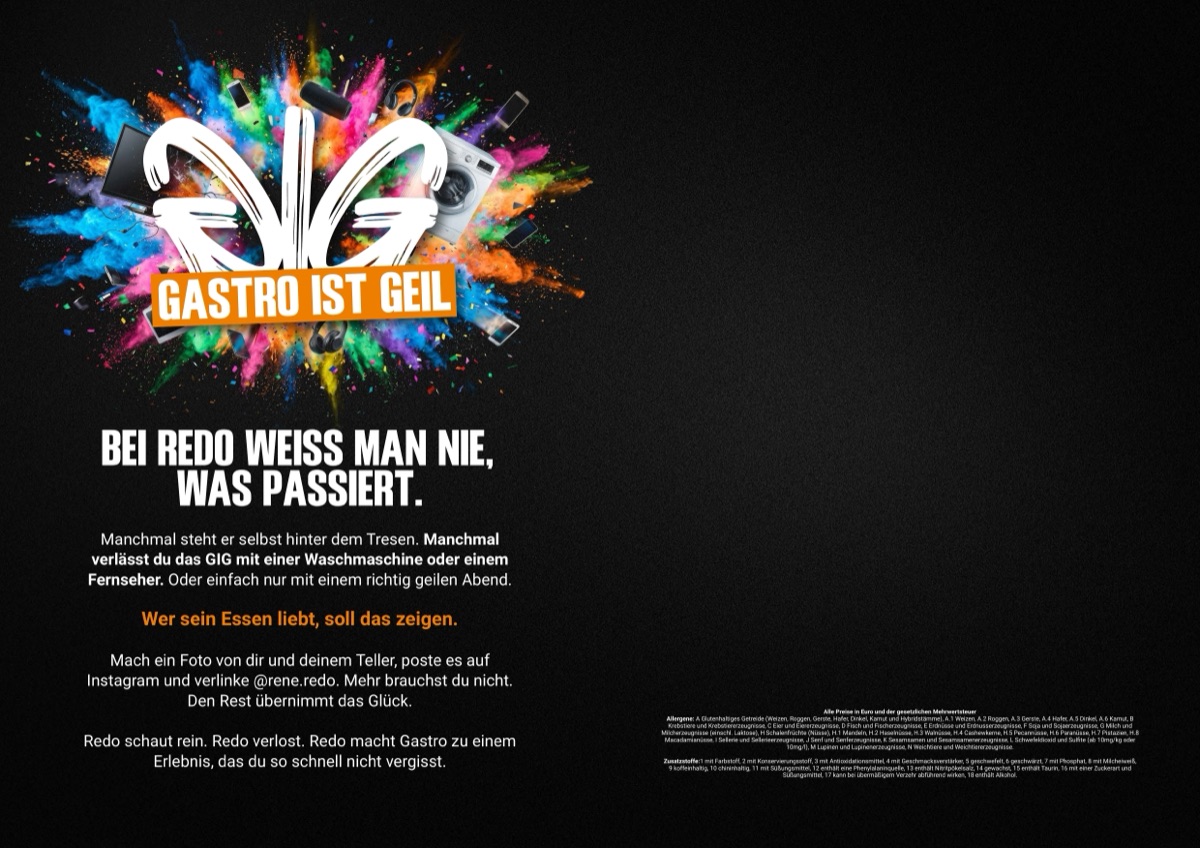 Speisekarte — Gewinnspiele & Allergene